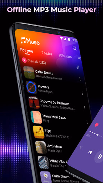 Offline Music Mp3 Player- Muso Screenshot 2 - AppWisp.com Offline Music Mp3 Player- Muso Screenshot 2 - AppWisp.com
