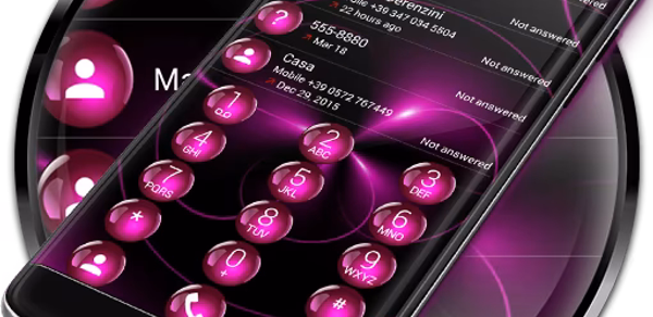 Dialer Theme Sphere Pink drupe Header - AppWisp.com Dialer Theme Sphere Pink drupe Header - AppWisp.com