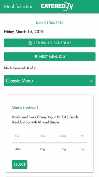 Catered Fit Screenshot 2 - AppWisp.com Catered Fit Screenshot 2 - AppWisp.com
