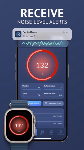 Decibel Meter:X Sound Detector Screenshot 3 - AppWisp.com Decibel Meter:X Sound Detector Screenshot 3 - AppWisp.com