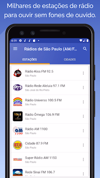 Rádios de São Paulo (AM/FM) Screenshot 1 - AppWisp.com Rádios de São Paulo (AM/FM) Screenshot 1 - AppWisp.com