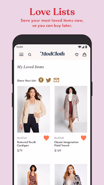 Modcloth – Unique Indie Women' Screenshot 2 - AppWisp.com Modcloth – Unique Indie Women' Screenshot 2 - AppWisp.com
