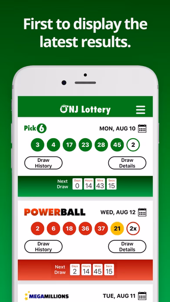 NJ Lottery Screenshot 1 - AppWisp.com NJ Lottery Screenshot 1 - AppWisp.com