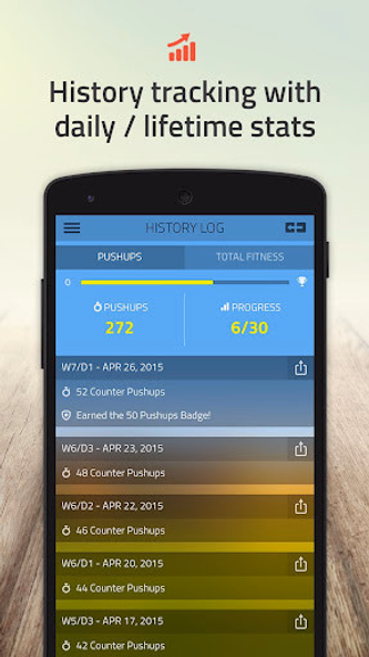 100 pushups: 0 to 100 push ups Screenshot 4 - AppWisp.com