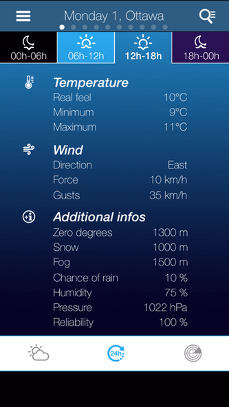 Weather for Canada Screenshot 3 - AppWisp.com Weather for Canada Screenshot 3 - AppWisp.com
