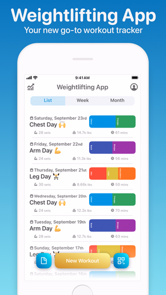 Weightlifting App Screenshot 1 - AppWisp.com Weightlifting App Screenshot 1 - AppWisp.com