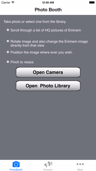 Eminem : Artist version Screenshot 1 - AppWisp.com Eminem : Artist version Screenshot 1 - AppWisp.com