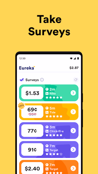 Eureka: Earn money for surveys Screenshot 4 - AppWisp.com Eureka: Earn money for surveys Screenshot 4 - AppWisp.com