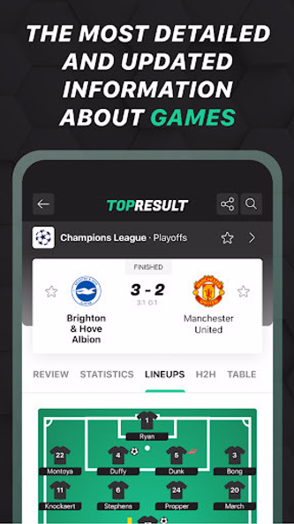 TopResult: football live score Screenshot 4 - AppWisp.com TopResult: football live score Screenshot 4 - AppWisp.com