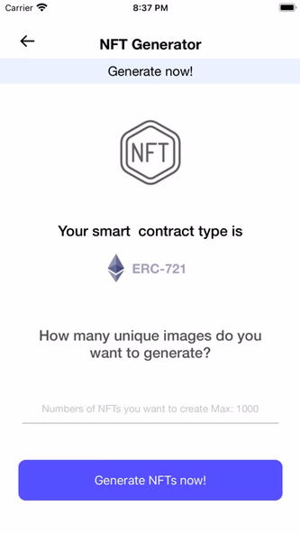 NFT Art Generator Screenshot 4 - AppWisp.com NFT Art Generator Screenshot 4 - AppWisp.com