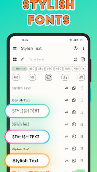 Stylish Text - Fonts Keyboard Screenshot 2 - AppWisp.com Stylish Text - Fonts Keyboard Screenshot 2 - AppWisp.com