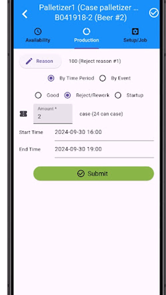OEE Mobile Screenshot 3 - AppWisp.com OEE Mobile Screenshot 3 - AppWisp.com
