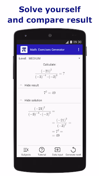 Math: Exercises Generator Screenshot 1 - AppWisp.com Math: Exercises Generator Screenshot 1 - AppWisp.com