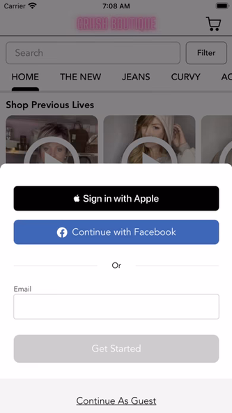 CRUSH Boutique Screenshot 1 - AppWisp.com CRUSH Boutique Screenshot 1 - AppWisp.com