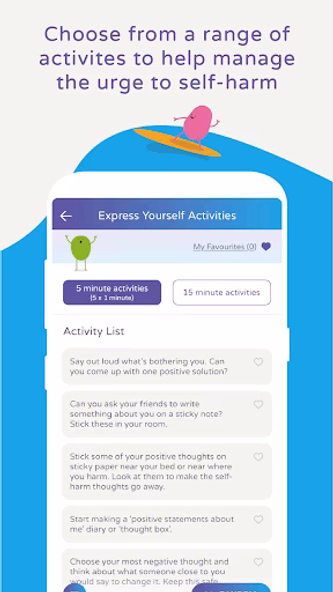 Calm Harm – manage self-harm Screenshot 2 - AppWisp.com Calm Harm – manage self-harm Screenshot 2 - AppWisp.com