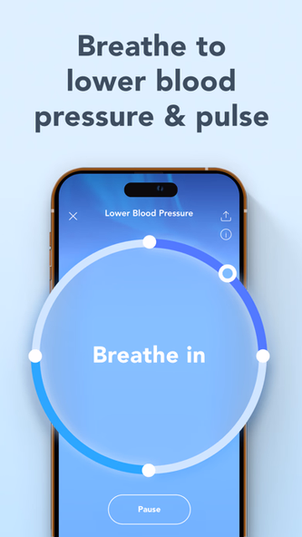 BreathNow - blood pressure app Screenshot 1 - AppWisp.com BreathNow - blood pressure app Screenshot 1 - AppWisp.com