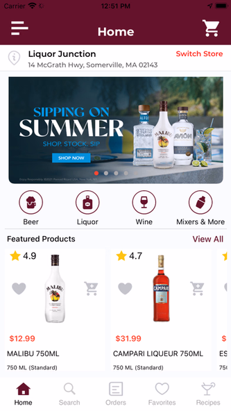 Liquor Junction Screenshot 1 - AppWisp.com Liquor Junction Screenshot 1 - AppWisp.com