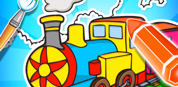 Train Coloring Book Game Header - AppWisp.com Train Coloring Book Game Header - AppWisp.com