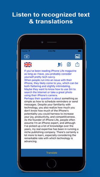 Text Extractor & Translator Screenshot 4 - AppWisp.com Text Extractor & Translator Screenshot 4 - AppWisp.com