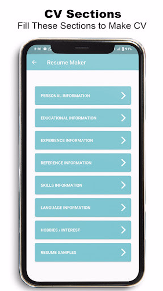 CV maker - Resume Maker Screenshot 2 - AppWisp.com CV maker - Resume Maker Screenshot 2 - AppWisp.com