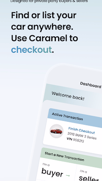 Caramel: Car Checkout Platform Screenshot 1 - AppWisp.com Caramel: Car Checkout Platform Screenshot 1 - AppWisp.com