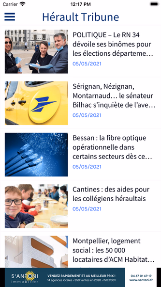 Herault Tribune Screenshot 1 - AppWisp.com Herault Tribune Screenshot 1 - AppWisp.com