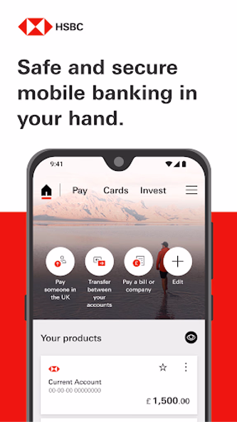 HSBC UK Mobile Banking Screenshot 1 - AppWisp.com HSBC UK Mobile Banking Screenshot 1 - AppWisp.com