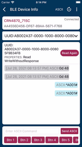 BLE Device Info Screenshot 4 - AppWisp.com BLE Device Info Screenshot 4 - AppWisp.com