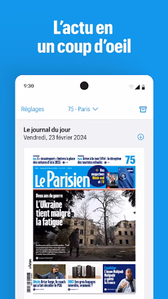 Journal Le Parisien Screenshot 1 - AppWisp.com Journal Le Parisien Screenshot 1 - AppWisp.com