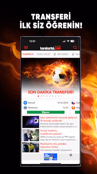 Karakartal - Beşiktaş haber Screenshot 1 - AppWisp.com Karakartal - Beşiktaş haber Screenshot 1 - AppWisp.com