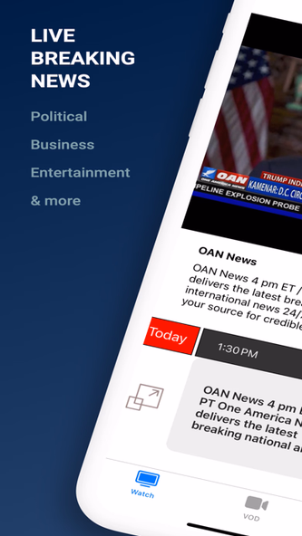 OAN Live Screenshot 1 - AppWisp.com OAN Live Screenshot 1 - AppWisp.com