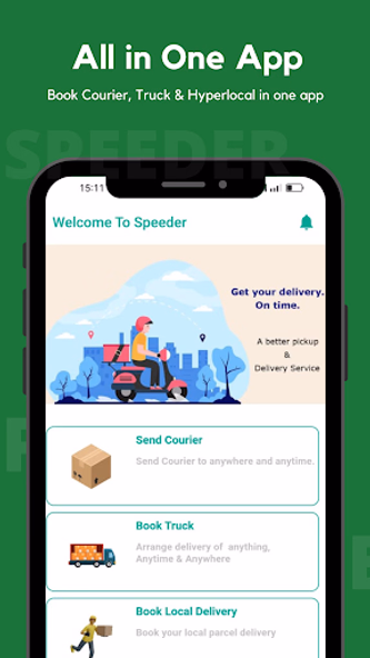Speeder : Courier Delivery App Screenshot 2 - AppWisp.com Speeder : Courier Delivery App Screenshot 2 - AppWisp.com