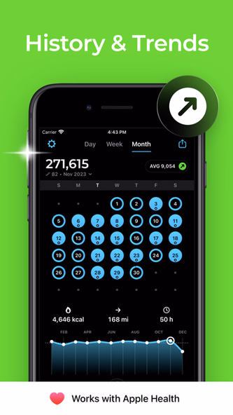 StepsApp Pedometer Screenshot 3 - AppWisp.com StepsApp Pedometer Screenshot 3 - AppWisp.com