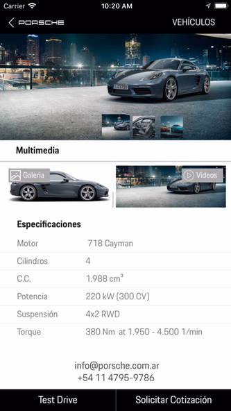 Porsche Service Argentina Screenshot 1 - AppWisp.com Porsche Service Argentina Screenshot 1 - AppWisp.com
