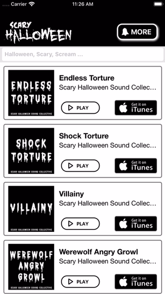 Halloween Ringtones for iPhone Screenshot 3 - AppWisp.com Halloween Ringtones for iPhone Screenshot 3 - AppWisp.com