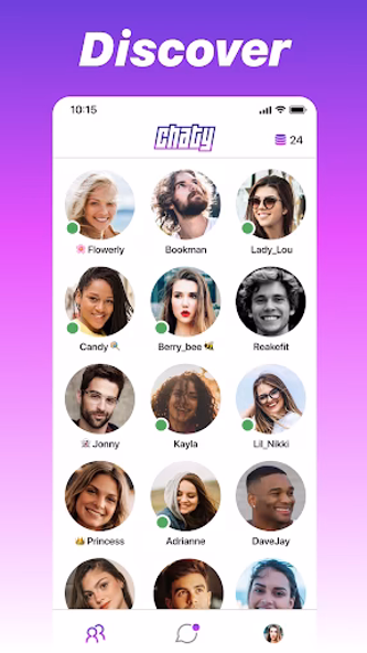 Chaty - Chat & Make Friends Screenshot 1 - AppWisp.com