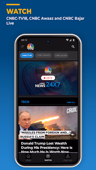 CNBC-TV18: Business News Screenshot 3 - AppWisp.com CNBC-TV18: Business News Screenshot 3 - AppWisp.com