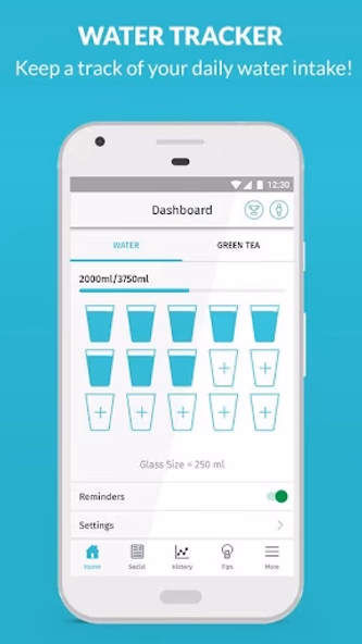 Water Reminder to Lose Weight Screenshot 1 - AppWisp.com Water Reminder to Lose Weight Screenshot 1 - AppWisp.com