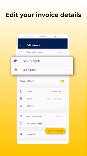 Invoice Maker by Invoice Home Screenshot 2 - AppWisp.com Invoice Maker by Invoice Home Screenshot 2 - AppWisp.com