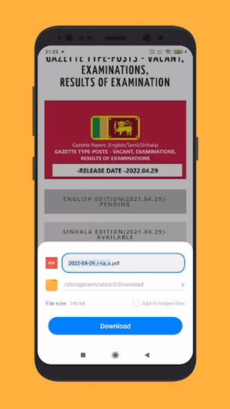 Sinhala and Tamil Gazette LK Screenshot 4 - AppWisp.com Sinhala and Tamil Gazette LK Screenshot 4 - AppWisp.com