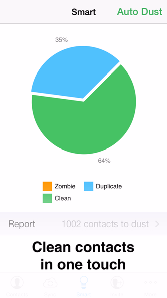 Contacts Duster Pro - Smart Duplicates Cleaner & Reliable Cloud Sync Screenshot 1 - AppWisp.com Contacts Duster Pro - Smart Duplicates Cleaner & Reliable Cloud Sync Screenshot 1 - AppWisp.com