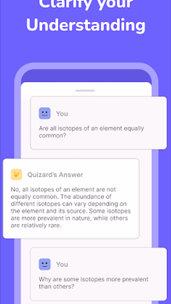 Quizard AI - Homework Helper Screenshot 3 - AppWisp.com Quizard AI - Homework Helper Screenshot 3 - AppWisp.com