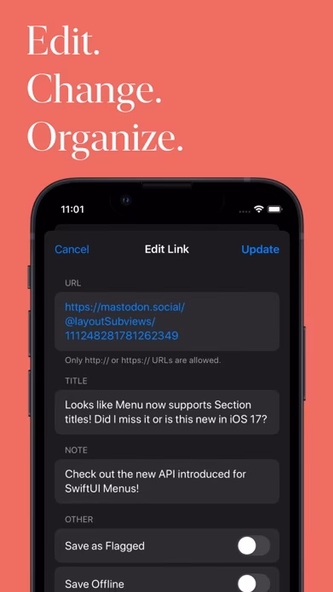 Later: Save Links For Later Screenshot 2 - AppWisp.com Later: Save Links For Later Screenshot 2 - AppWisp.com