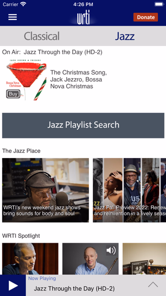 Classical Music & Jazz WRTI Screenshot 4 - AppWisp.com Classical Music & Jazz WRTI Screenshot 4 - AppWisp.com