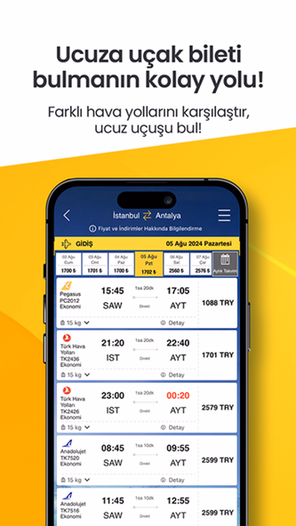 Ucuzabilet - Flight Tickets Screenshot 3 - AppWisp.com Ucuzabilet - Flight Tickets Screenshot 3 - AppWisp.com