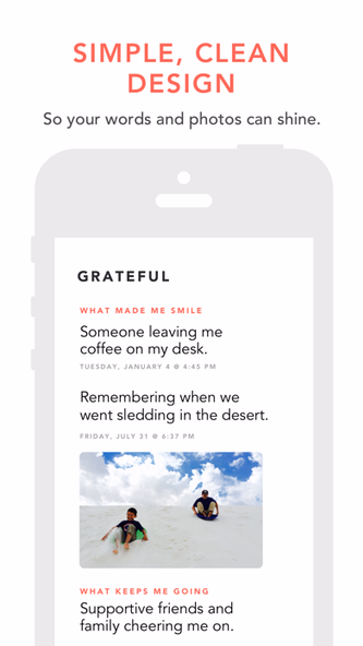 Grateful: A Gratitude Journal Screenshot 2 - AppWisp.com Grateful: A Gratitude Journal Screenshot 2 - AppWisp.com