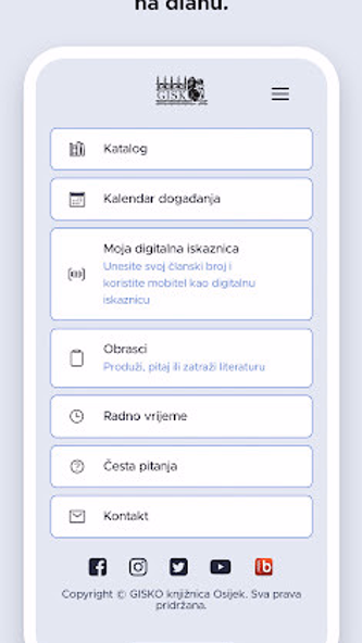 GISKO knjižnica Osijek Screenshot 1 - AppWisp.com GISKO knjižnica Osijek Screenshot 1 - AppWisp.com