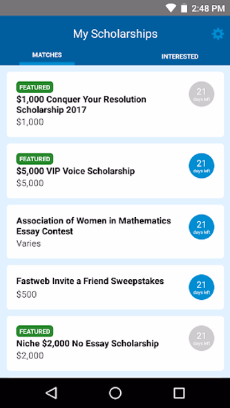 Fastweb College Scholarships Screenshot 1 - AppWisp.com Fastweb College Scholarships Screenshot 1 - AppWisp.com