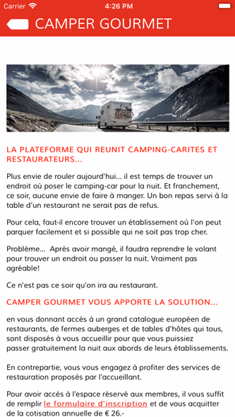 Camper Gourmet Screenshot 3 - AppWisp.com Camper Gourmet Screenshot 3 - AppWisp.com
