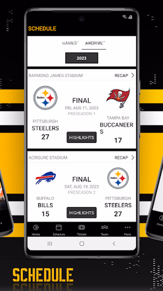 Pittsburgh Steelers Screenshot 3 - AppWisp.com Pittsburgh Steelers Screenshot 3 - AppWisp.com